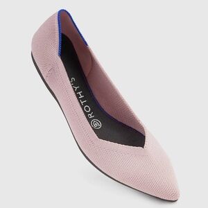 Rothy's The Point ballet flats in Petal Pink. Size 6